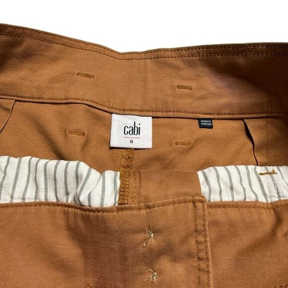 CAbi Paper Bag Cargo Pants Cashew Style #6045 Sz 8 NWOT - Picture 8 of 9